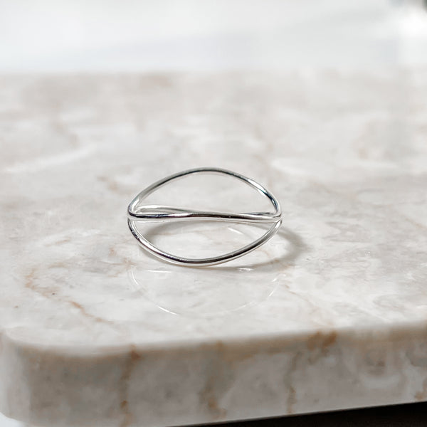 Wave Stacking Ring | Sterling Silver