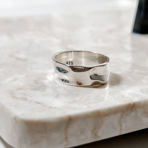 Melted Band Ring | Sterling Silver